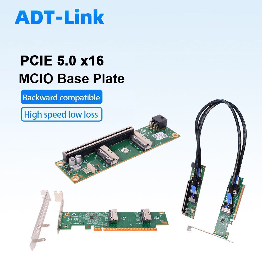 Pcie 5.0 Gpu Riser Cable - ADT-Link PCIe 5.0 X16 naar MCIO