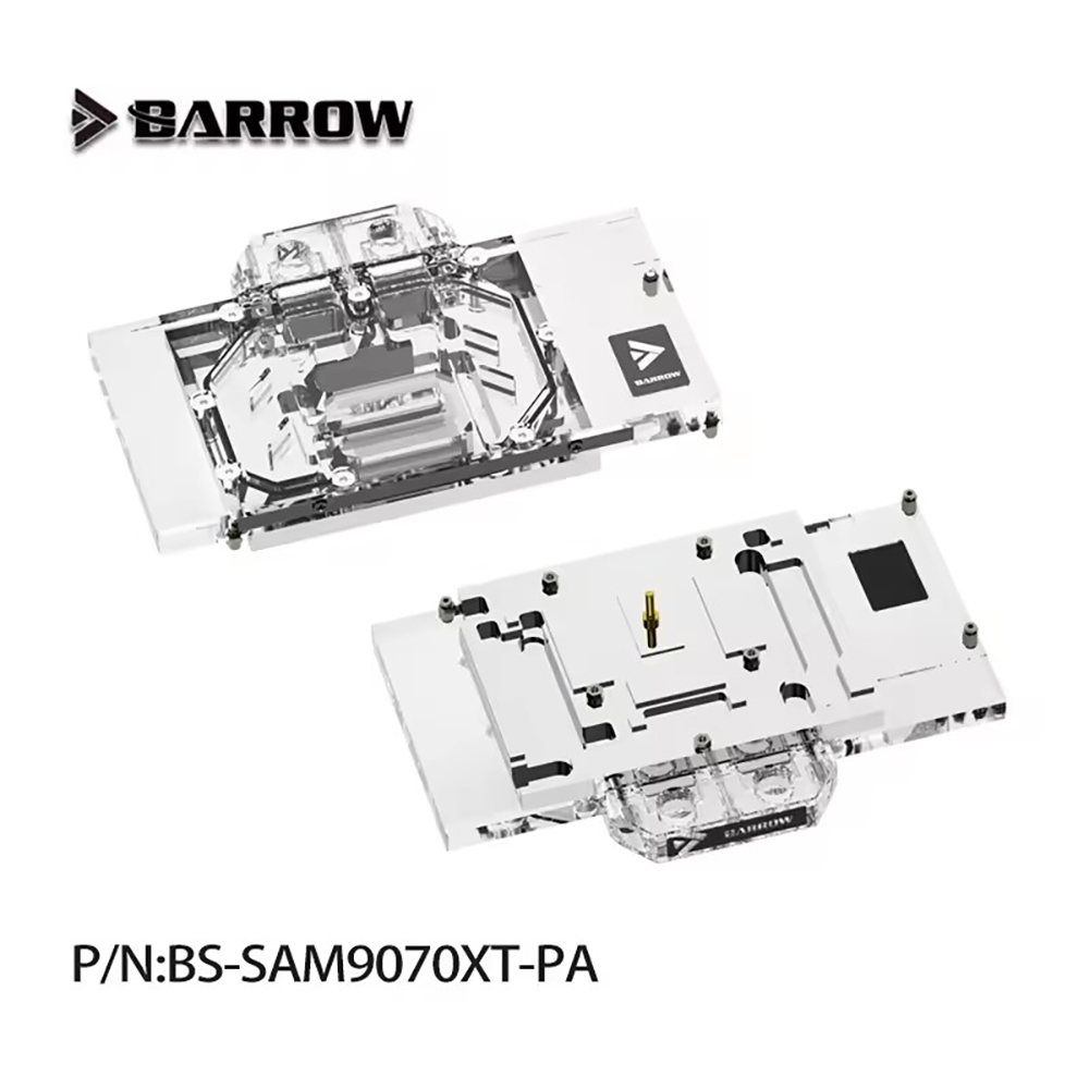 Barrow GPU Waterblok voor SAPP - Rx 9070 Xt recensie en prijs