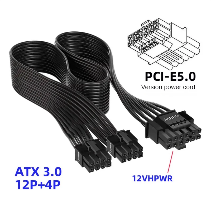 12VHPWR ATX3.0 PCI-E 5.0 Power - Dual 8Pin To 16Pin 12Vhpwr Cable recensie en prijs