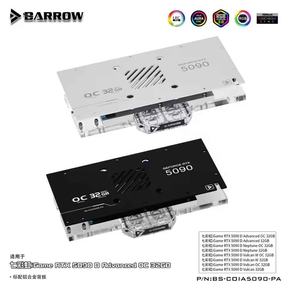 Barrow GPU-blok voor kleurrijk - Rtx 5090 32Gb recensie en prijs