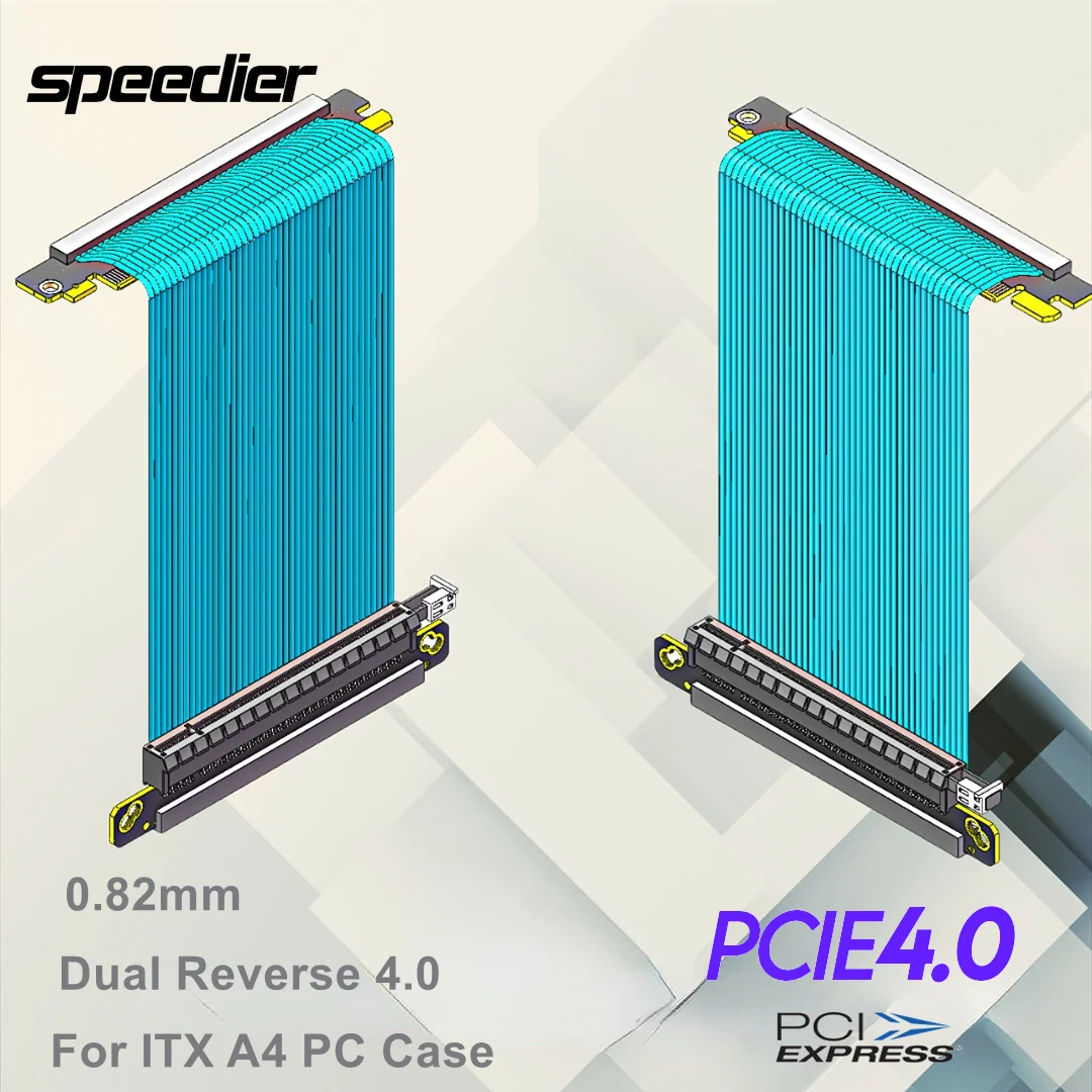 Dubbele omgekeerde Pci-e 4.0 R - Itx Gpu Riser Pcie 4.0 16X recensie en prijs