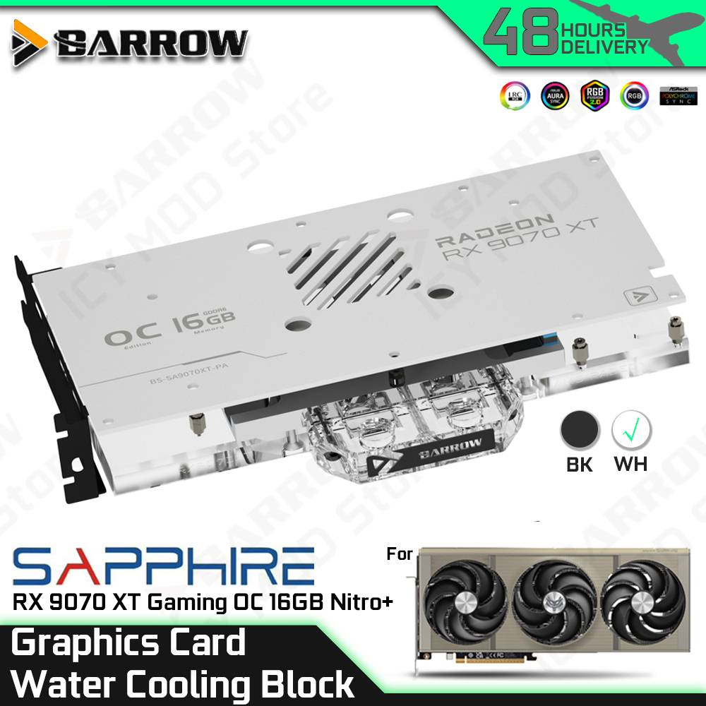 Barrow Grafische Kaart Waterko - Rx 9070 16Gb recensie en prijs