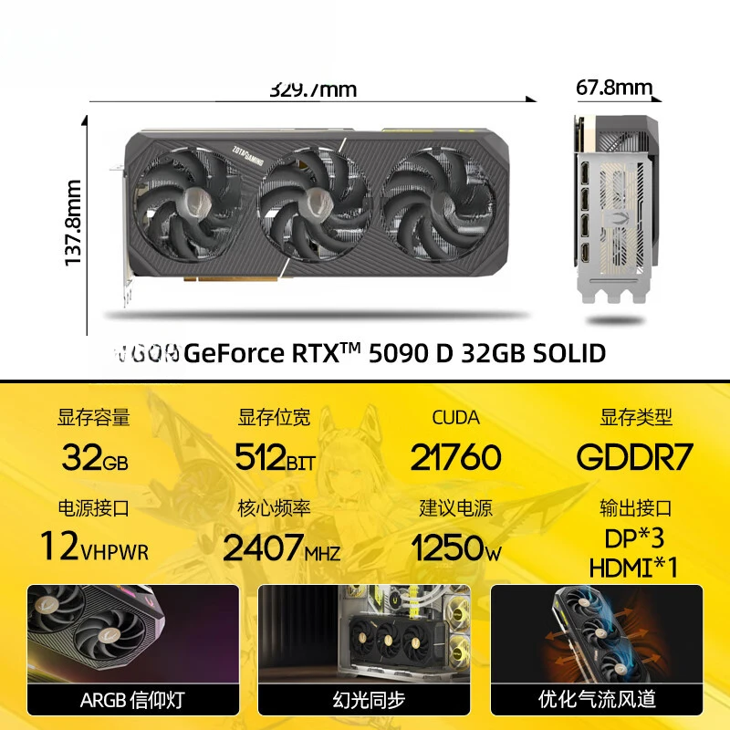 GeForce RTX 5090 D 32GB SOLID  - Rtx 5090 32Gb recensie en prijs