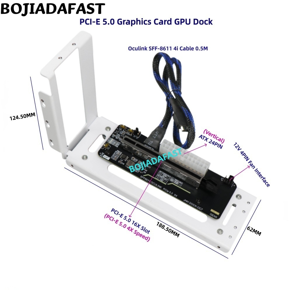 PCI-E 5.0 16X GEN5 Adapterkaar - Pcie 5.0 Gpu Riser Cable recensie en prijs