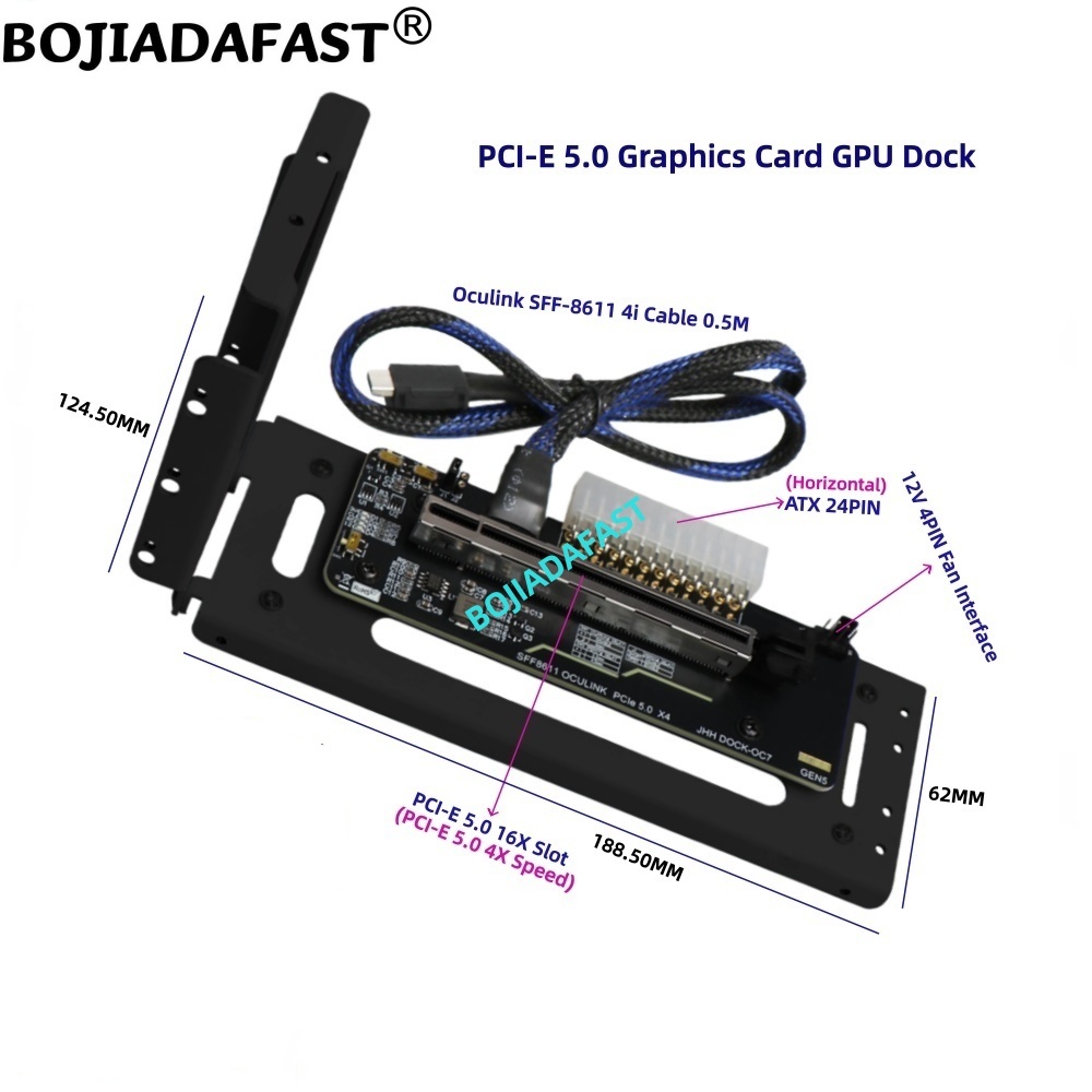 PCI-E 5.0 16X GEN5 Adapterkaar - Pcie 5.0 Gpu Riser Cable recensie en prijs