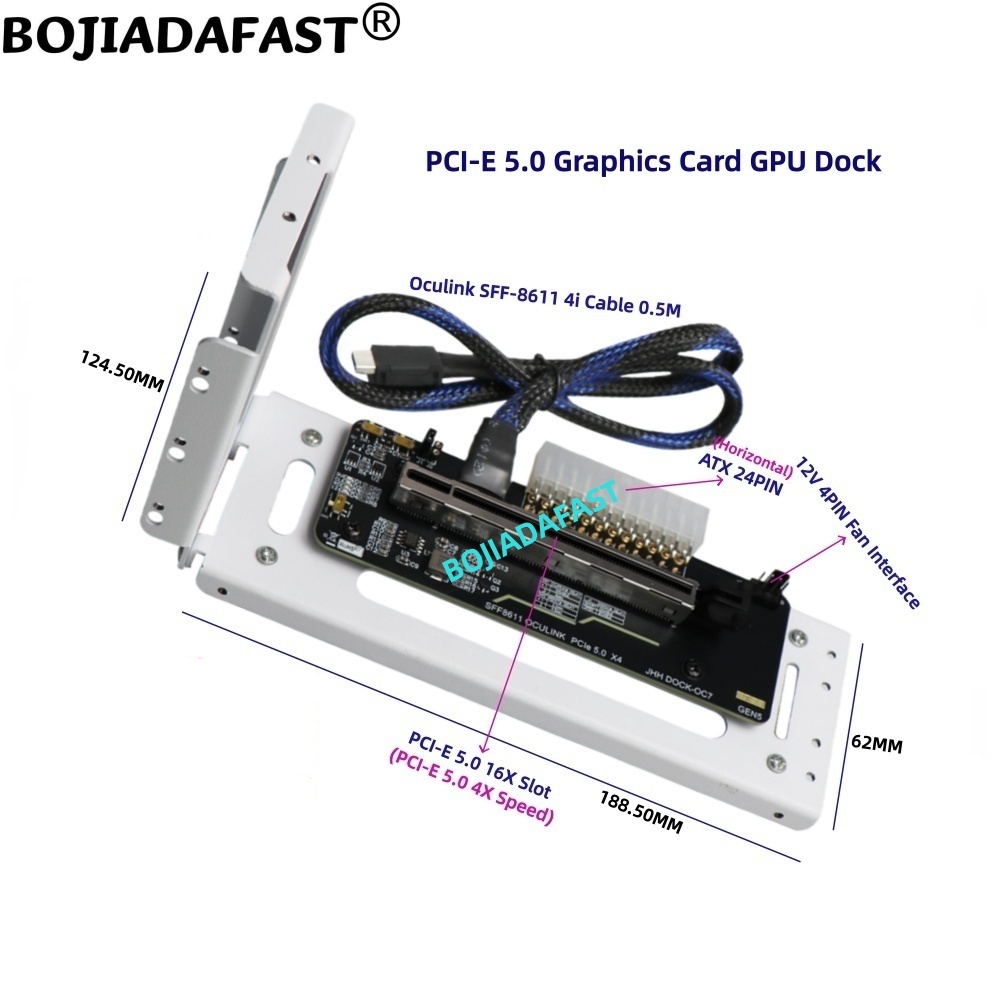 PCI-E 5.0 16X GEN5 Adapterkaar - Pcie 5.0 Gpu Riser Cable recensie en prijs