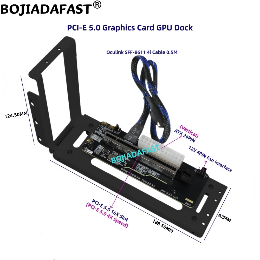 PCI-E 5.0 16X GEN5 Adapterkaar - Pcie 5.0 Gpu Riser Cable recensie en prijs