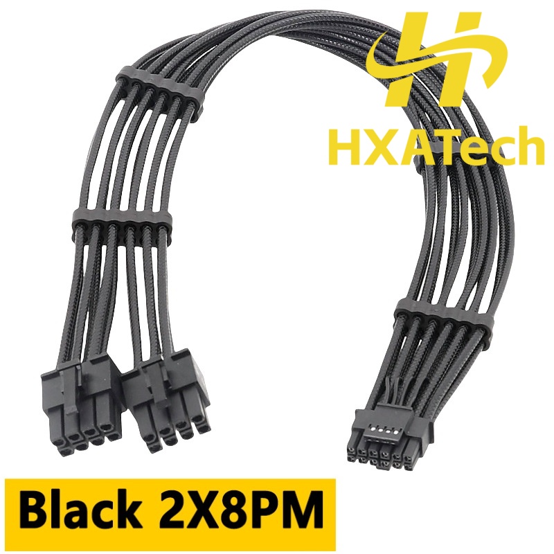 HXATech- 2x8PIN 3X8PIN 4X8PIN  - Dual 8Pin To 16Pin 12Vhpwr Cable recensie en prijs