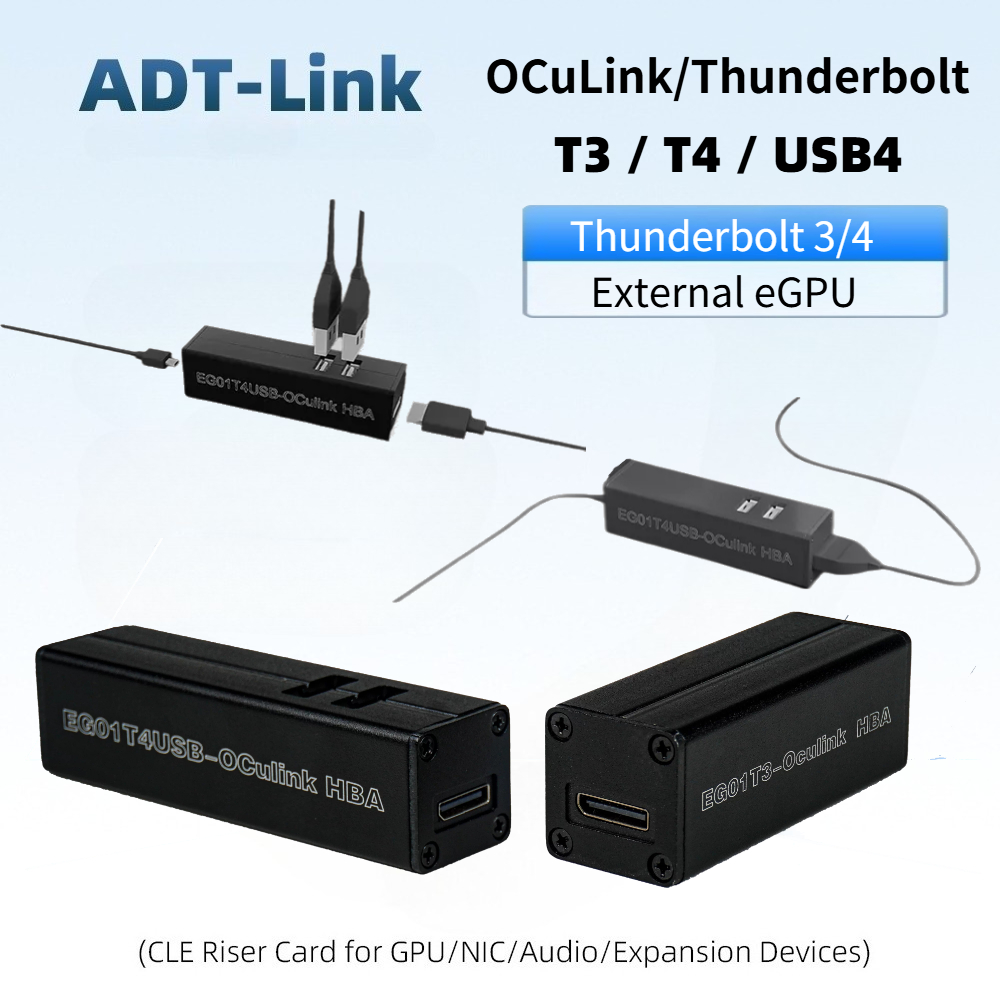 T3 / T4 OCuLink Thunderbolt 4  - Gpu External Dock Egpu Thunderbolt 4 recensie en prijs