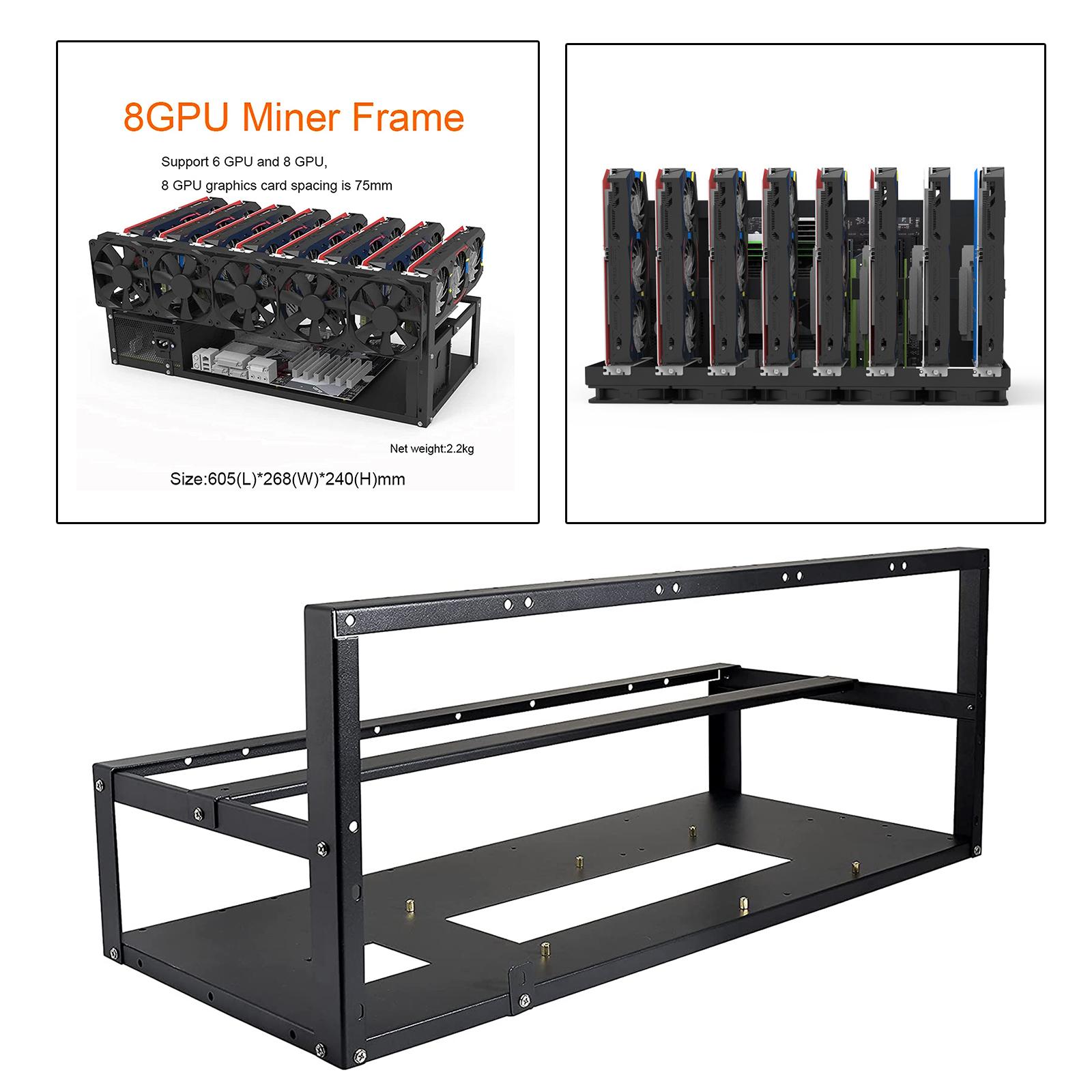 6/8 GPU Mining Rig Frame Rack  - Gpu Mining Rig Frame 8 Gpu recensie en prijs
