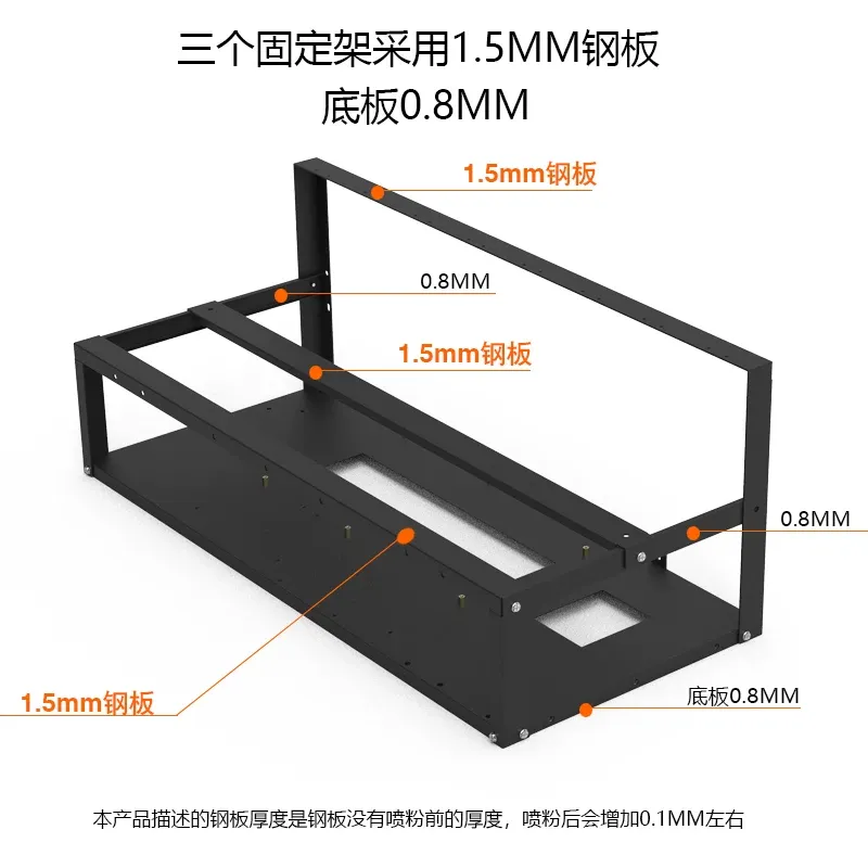 JMZ Grafische Kaart Stand Rack - Gpu Mining Rig Frame 8 Gpu recensie en prijs
