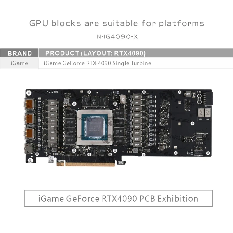 Bykski GPU Waterblok voor Kleu - Rtx 4090 Water Block recensie en prijs