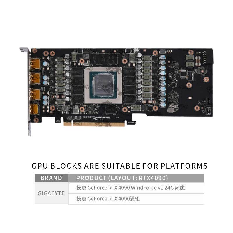 Bykski N-GV4090WF-X-V2 GPU-blo - Rtx 4090 Water Block recensie en prijs