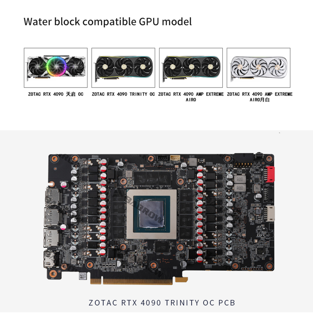 BARROW Waterblok voor ZOTAC Ge - Rtx 4090 Water Block recensie en prijs